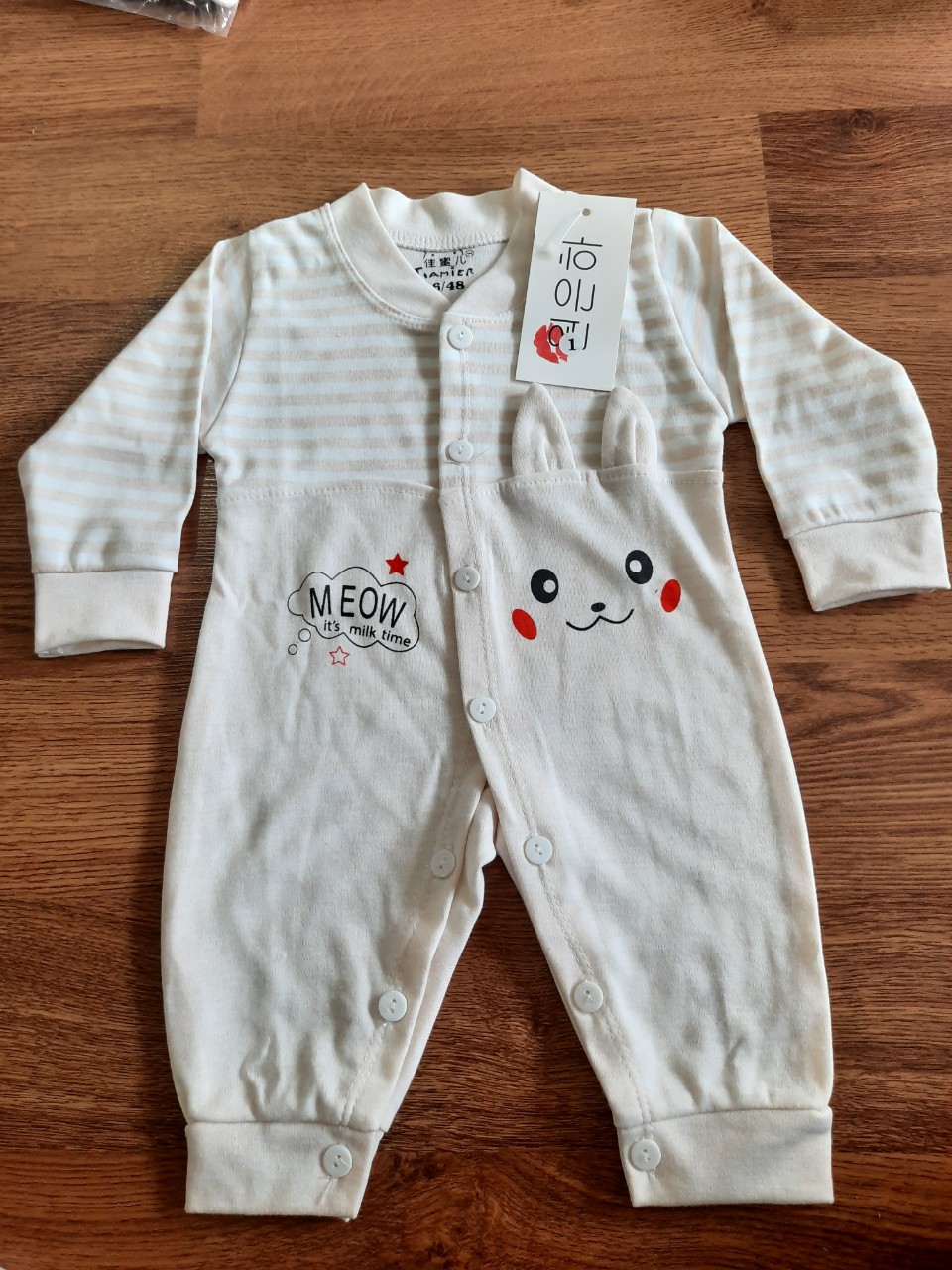 Body liền thân cotton dài tay quảng châu