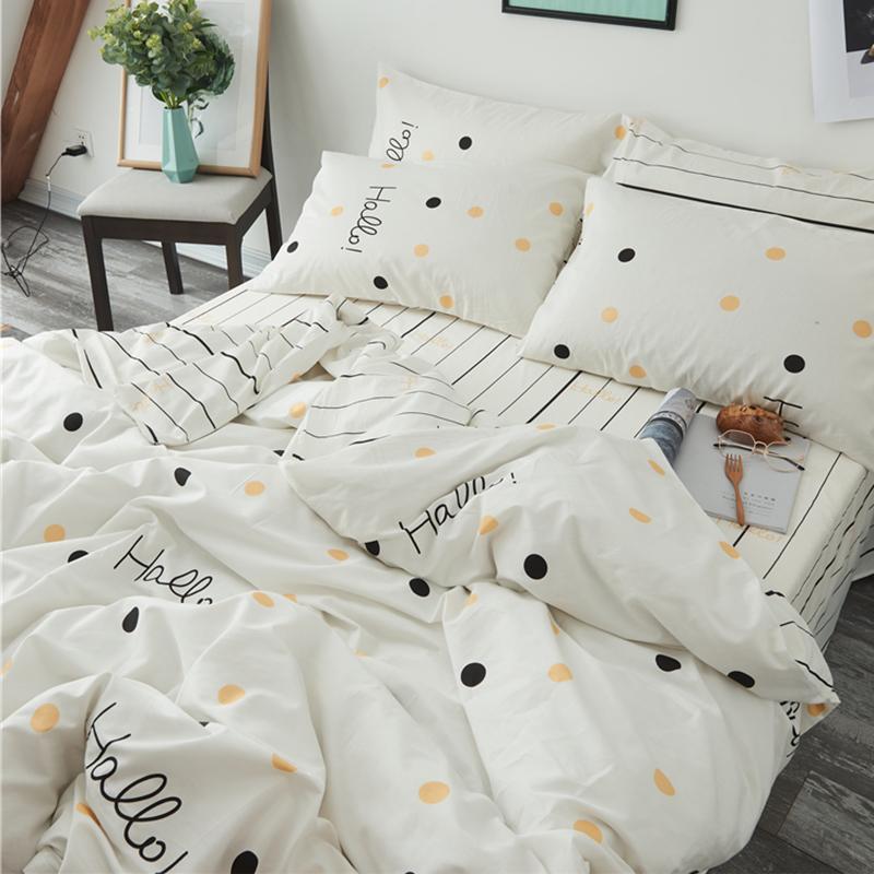 100% Cotton Giản Lược Vỏ Chăn Đơn Chiếc 100% Cotton Duy Nhất Bộ Ký Túc Xá 1.5 M Giường 100% Cotton Vỏ Chăn Hai Người 200X230