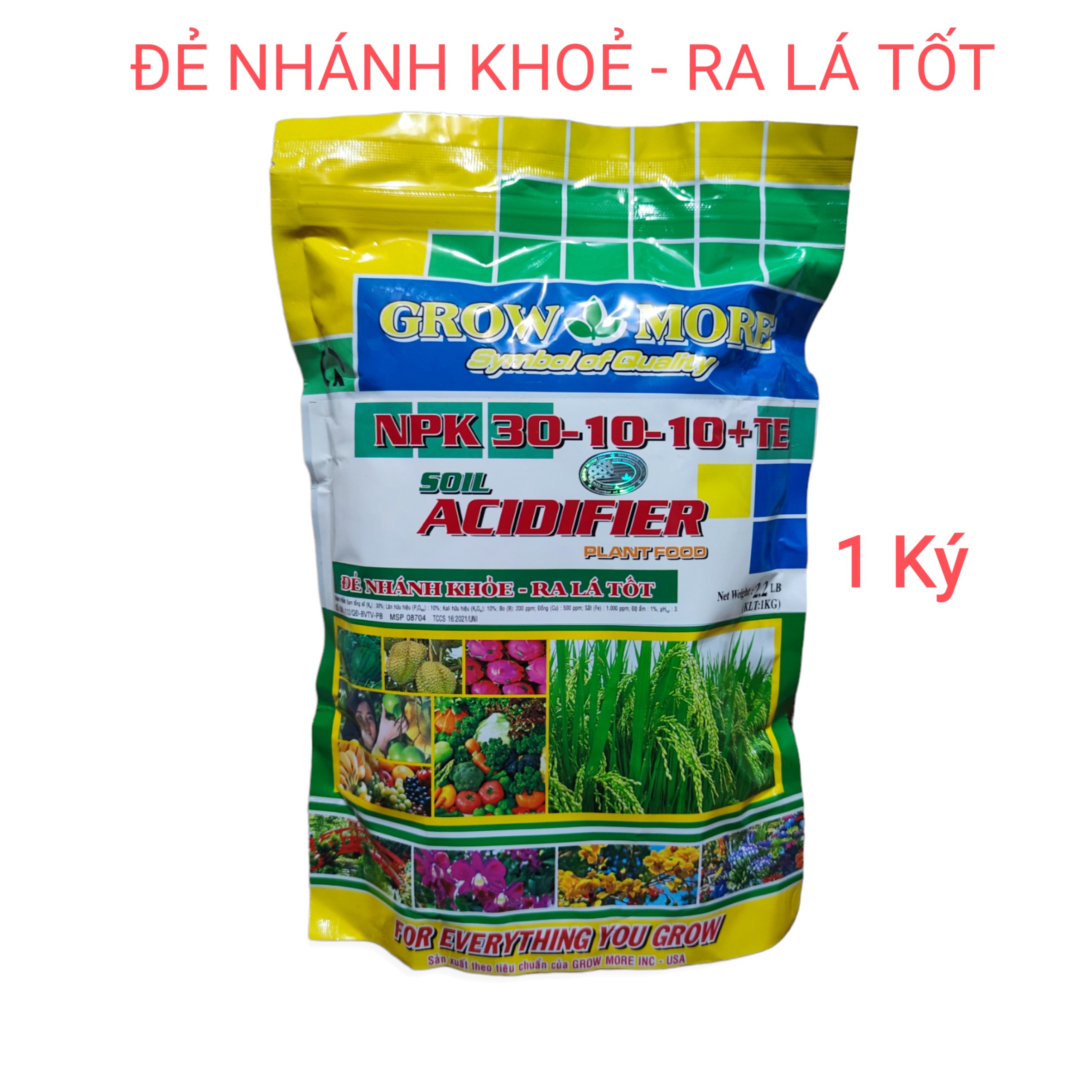 đểPhân bón lá NPK Growmore 30-10-10 + TE Chuyên cây con đến trưởng thành cây kiểng,rau màu, hoa lan