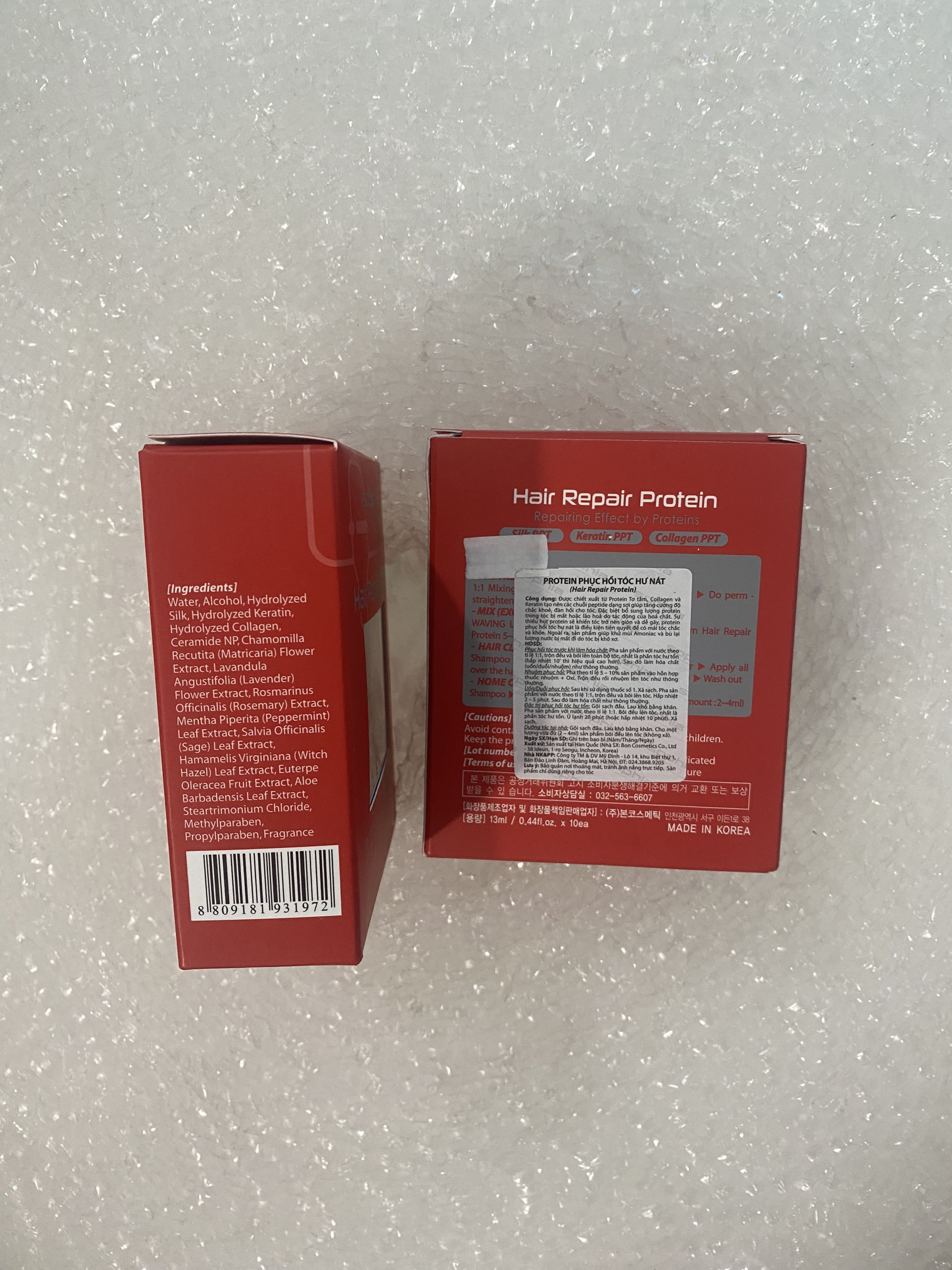 Huyết Thanh Sophia Phục Hồi Tóc Nát Hư Tổn Nặng, Tái Tạo Tóc Protein Sophia 1 hộp 10 ống x13ml