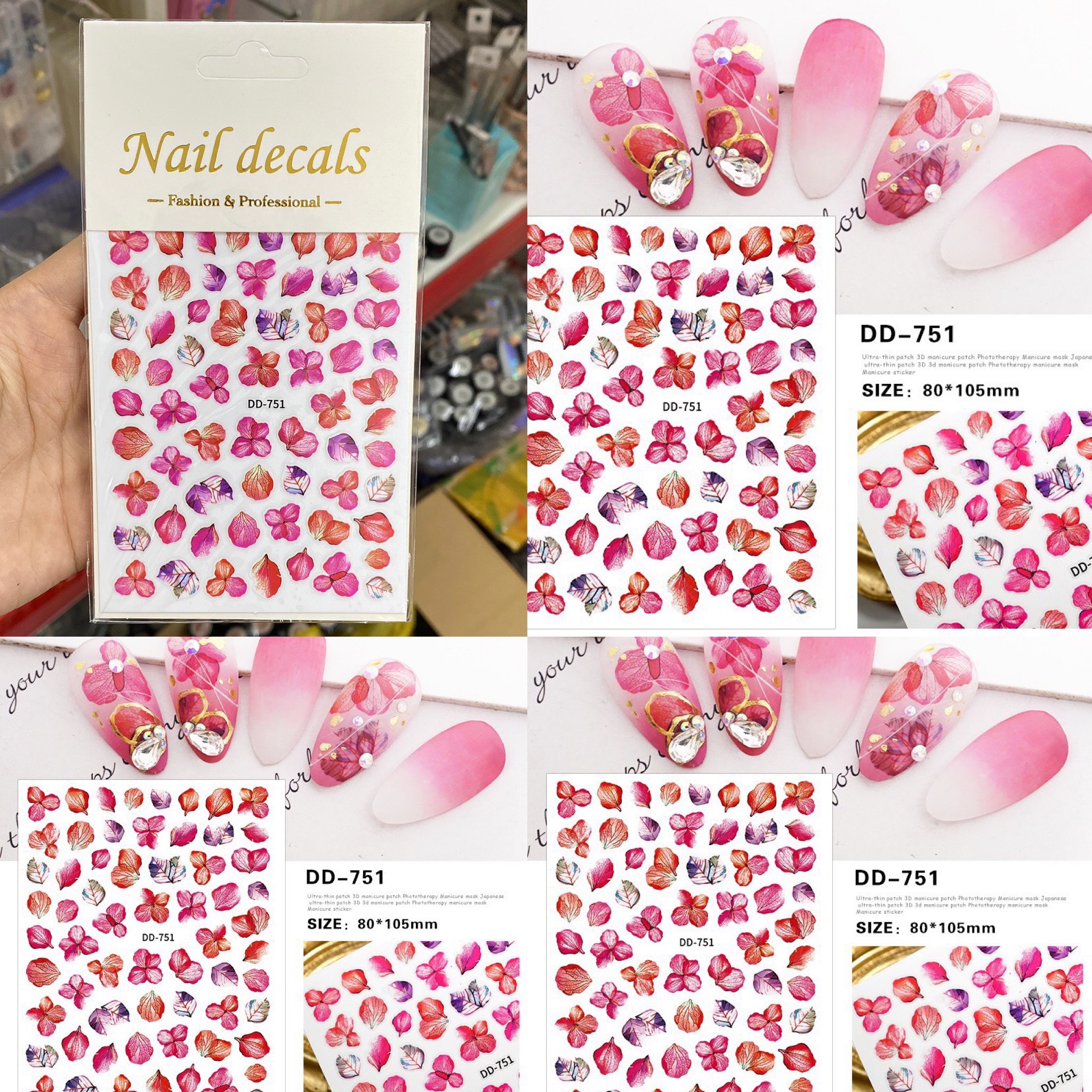 Nhiều Mẫu Sticker Dán Móng Nail Mới - Mini Nails