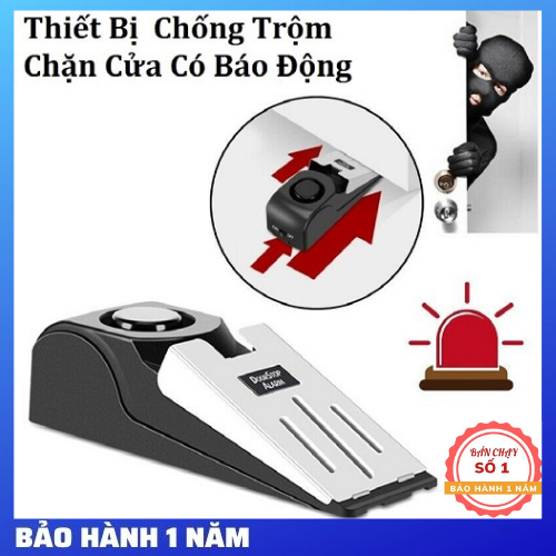 Thiết bị chặn cửa thông minh báo động chống trộm, Chuông báo âm lượng 120dB, bảo vệ bạn và gia đình (Bảo hành 12 tháng, 1 đổi 1)