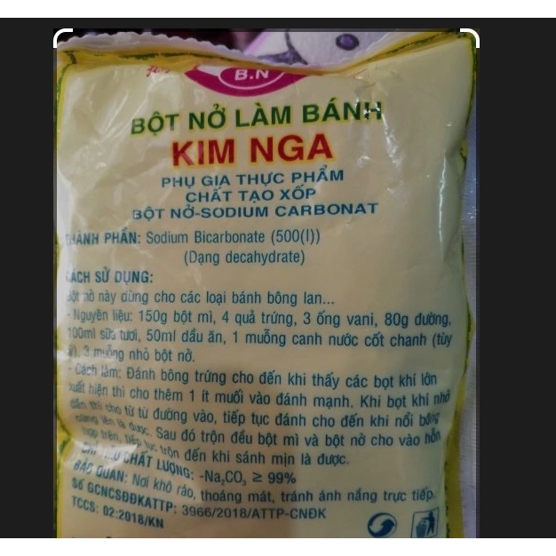 Bột nở Kim Nga gói 100g