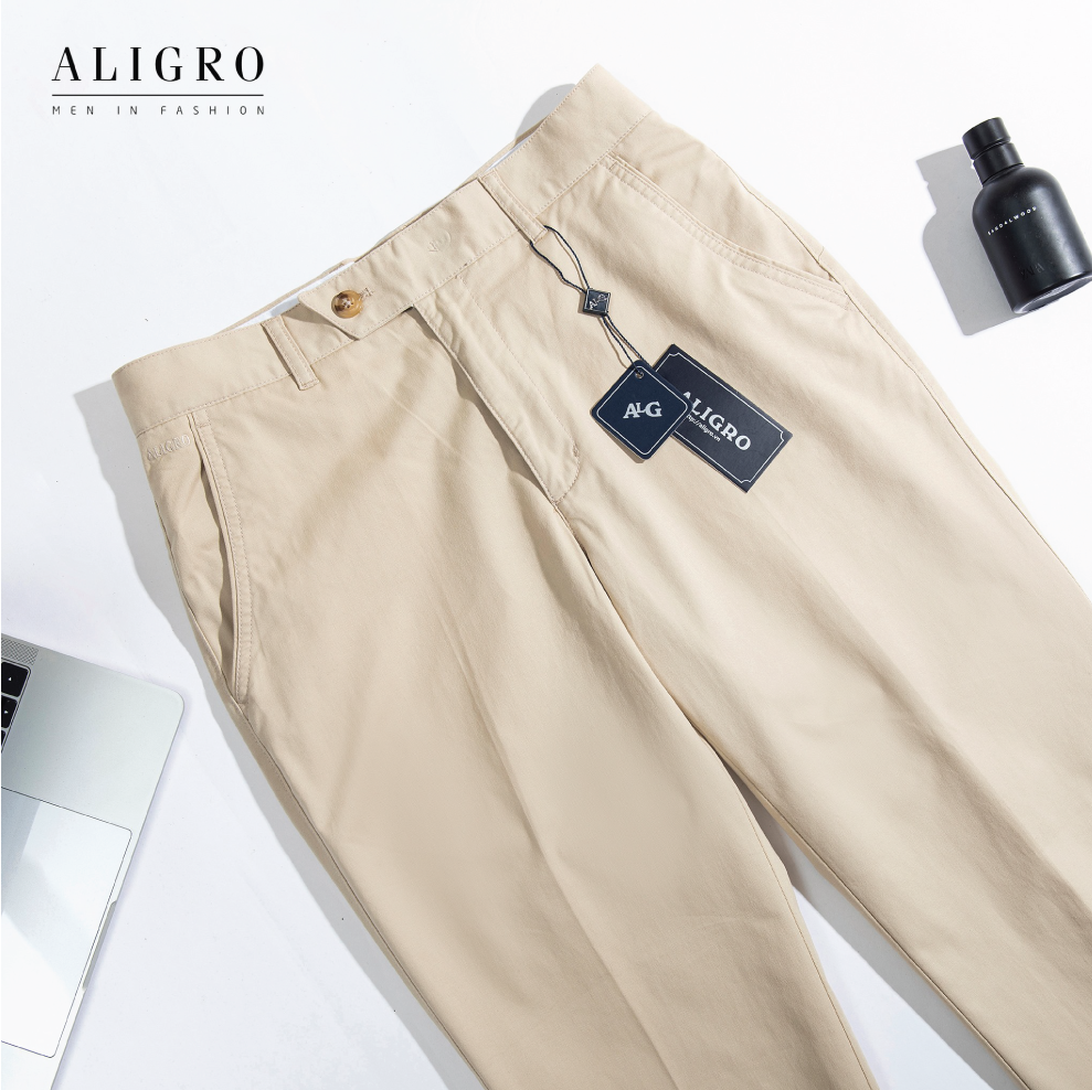 QUẦN KAKI ALIGRO MÃ ALGK055 trắng sữa(ảnh thật)