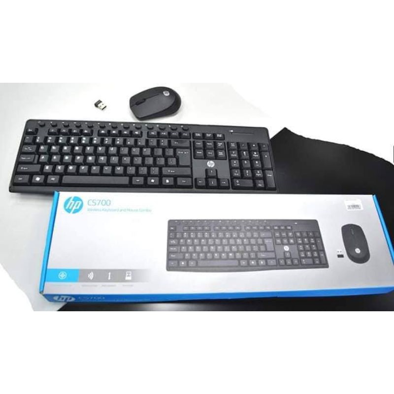 Combo bàn phím chuột ko dây hp cs700- top sale