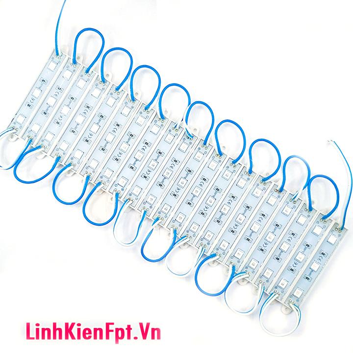 Led Hắt Siêu Sáng Trắng , đỏ , xanh  Dây 20 Thanh