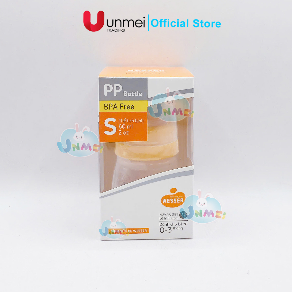 Bình sữa Wesser PP (cổ hẹp) 60ml