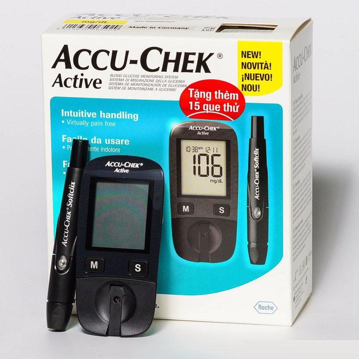 Que thử đường huyết Accu Chek Active