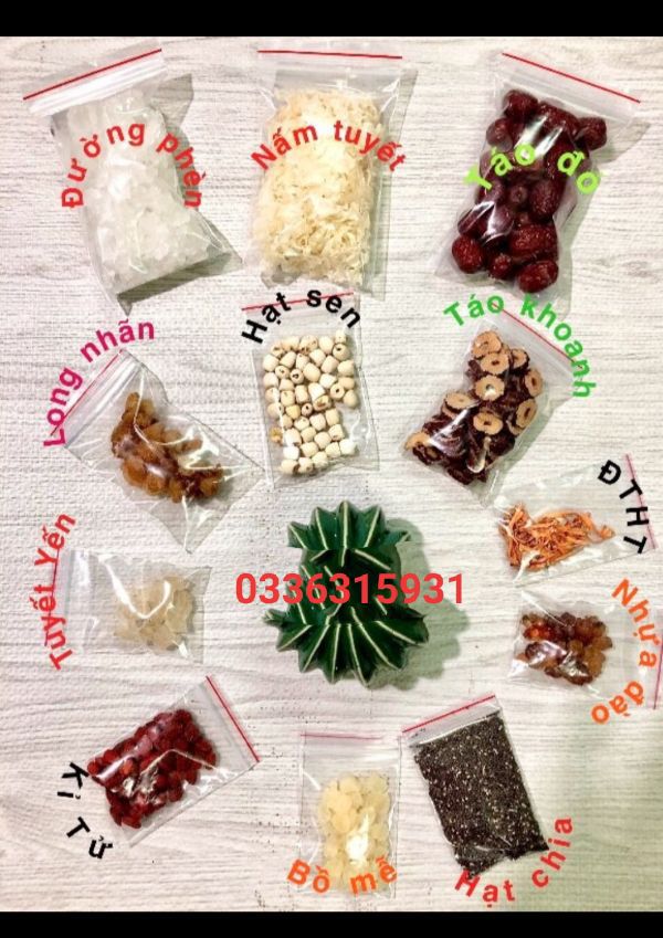 chè dưỡng nhan sét lớn