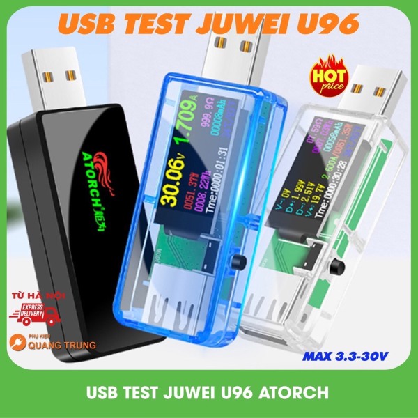 Bảng giá USB test Juwei U96,đo dòng sạc,điện áp,dung lượng pin,công suất Phong Vũ