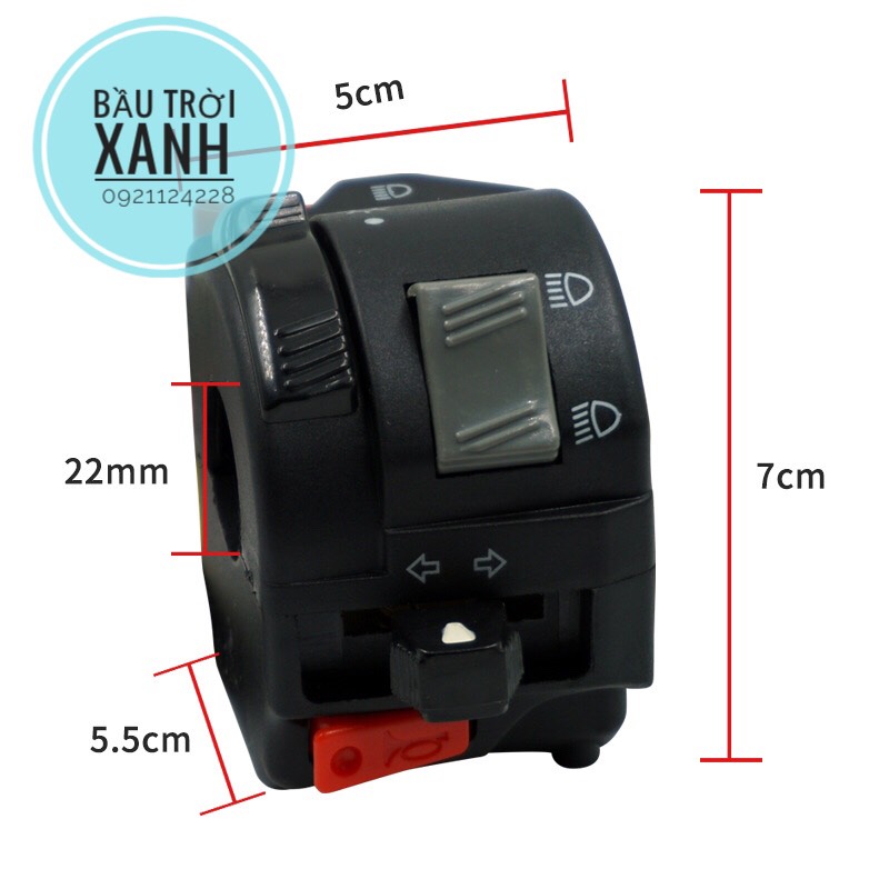 Cùm công tắc FZ đủ chức năng ( có passing đá đèn )