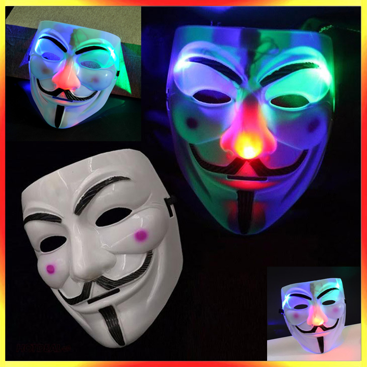 Mặt nạ hacker - anonymous - mặt nạ hóa trang lễ hội cho bé - mặt nạ vendetta mặt nạ chữ v, mặt nạ phim kinh dị, mặt nạ hóa trang halloween