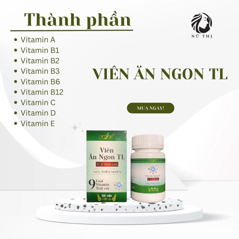 Viên ăn ngon TL Thái Lan 100 viên