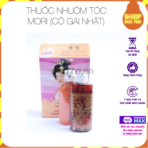 Thuốc nhuộm ĐEN tóc cô gái Nhật (Mori) Gồm 2 chai