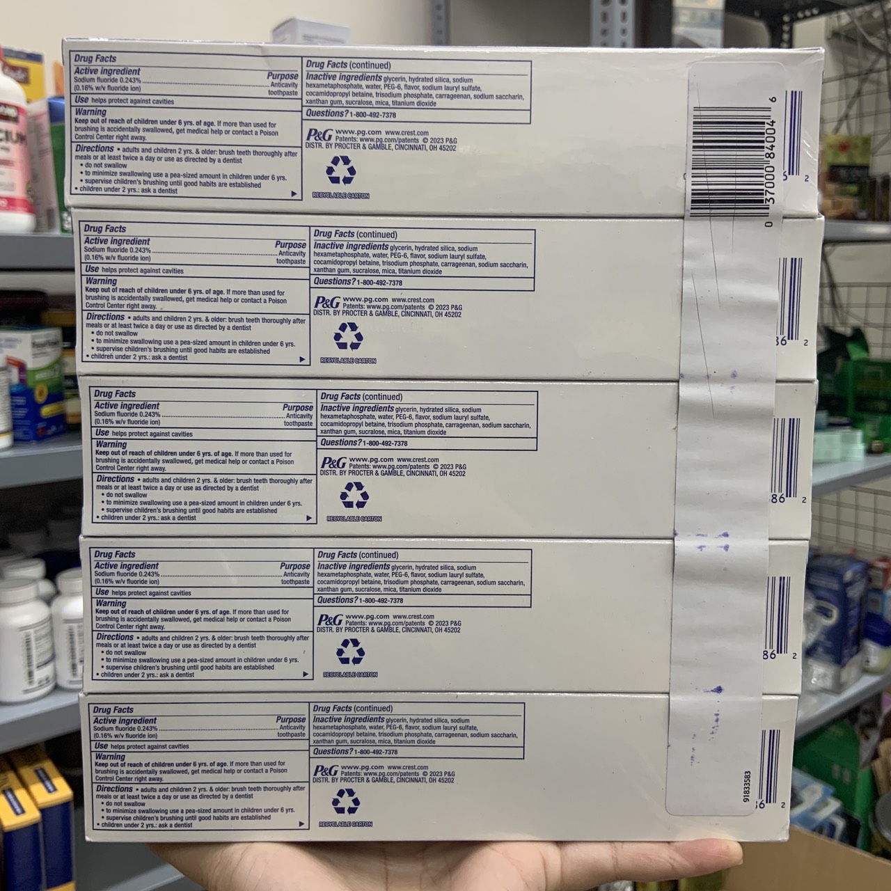 Kem đánh răng date 2026 Crest 3D White Advanced Whitening - EDS Hàng Mỹ