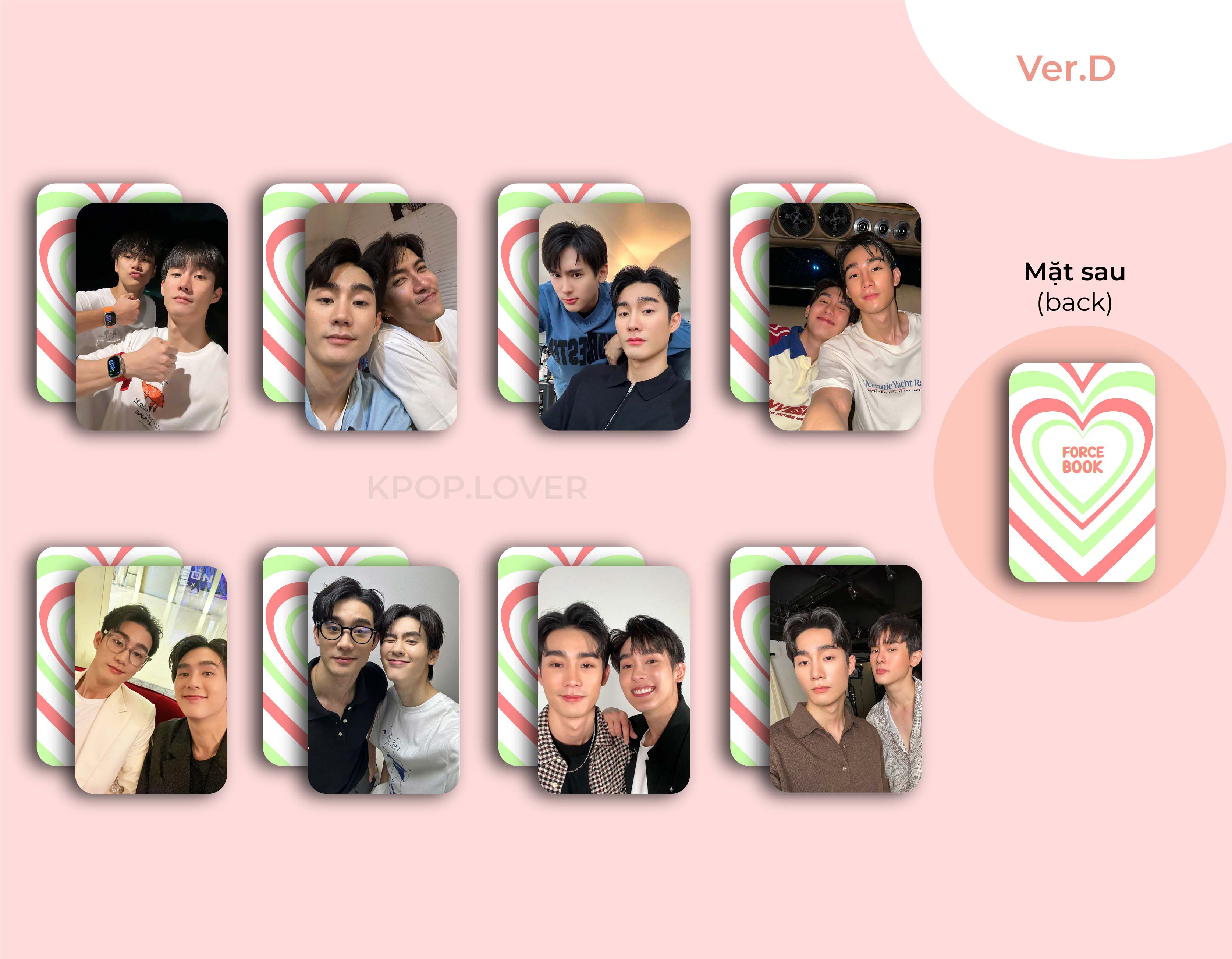 SET 8 CARD BO GÓC FORCEBOOK