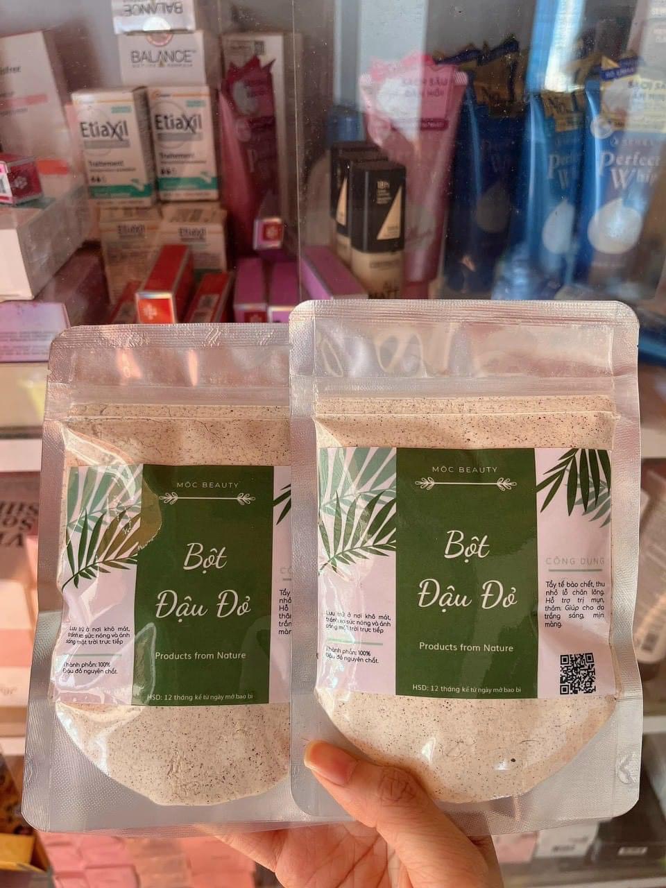 Combo 2 gói bột đậu đỏ nguyên chất dưỡng trắng da(gói 100gr)