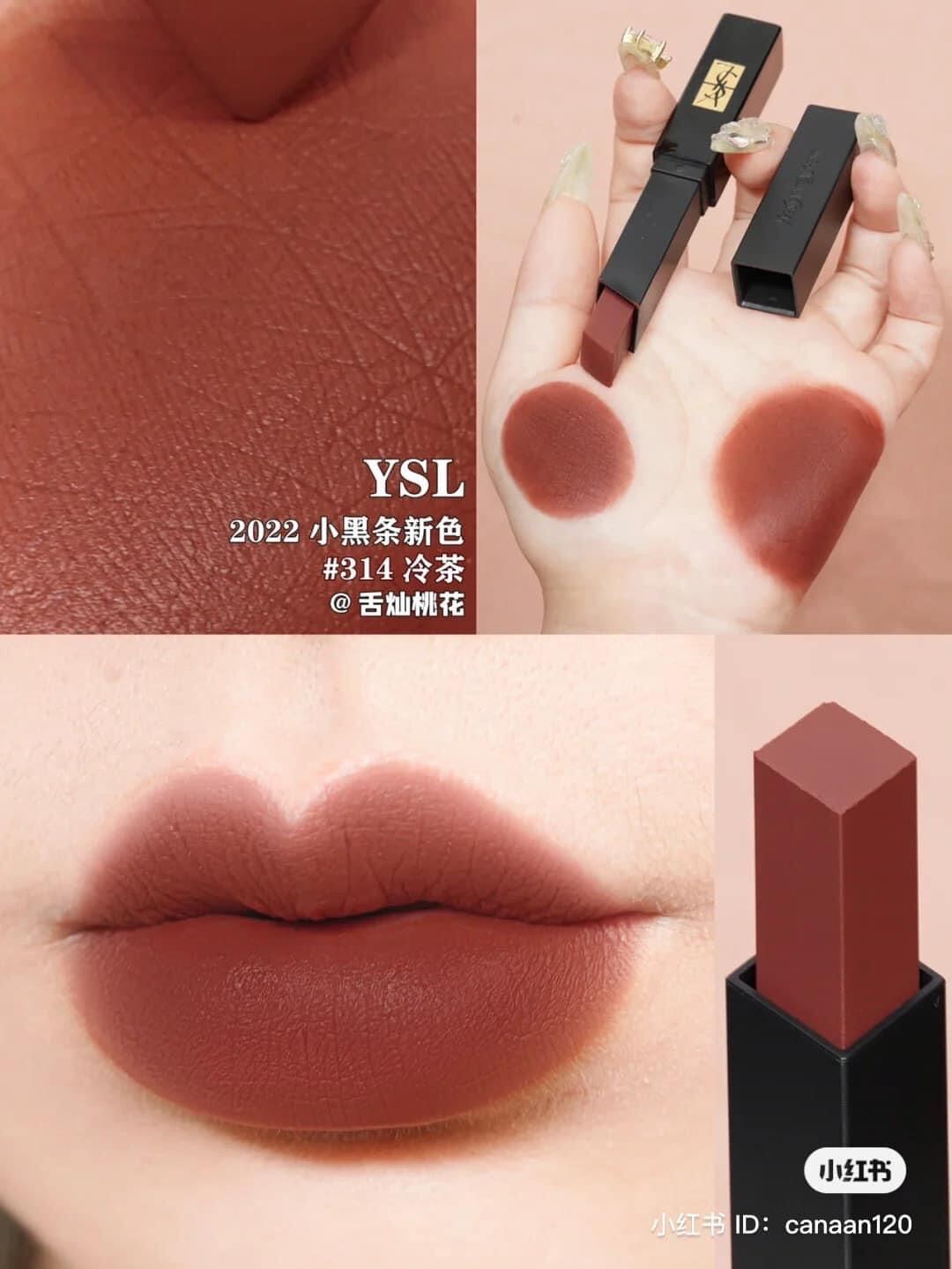 [FreeShip Max] - Son Y.s.l The Slim Radical 314 (Đỏ Nâu Đất) - Kiss cosmetics