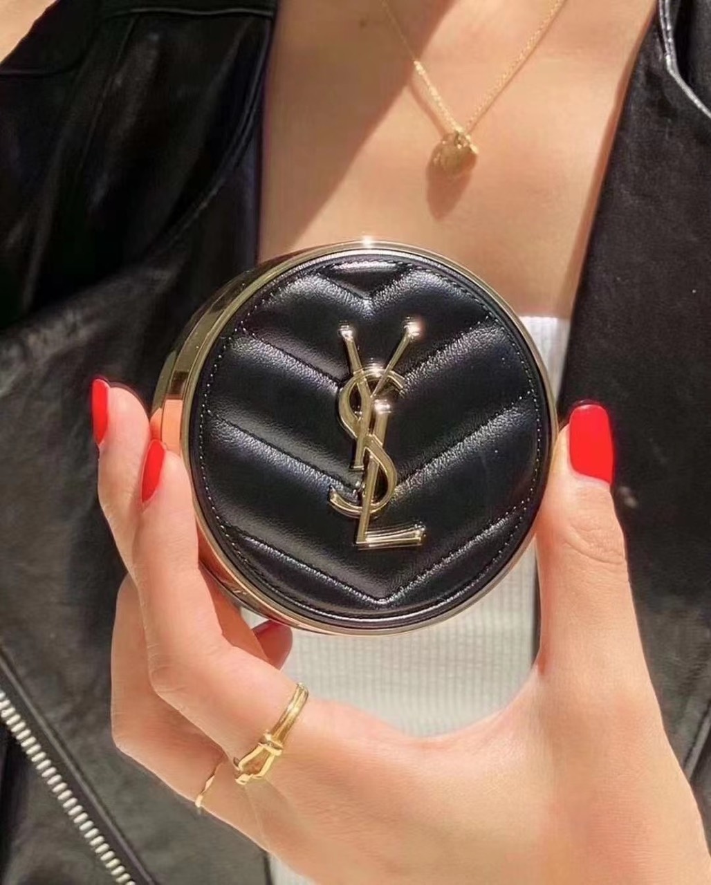 (Fullsize + Bill) Phấn nước Ysl Fusion Ink Cushion Foundation - Phấn Ysl Vỏ Da