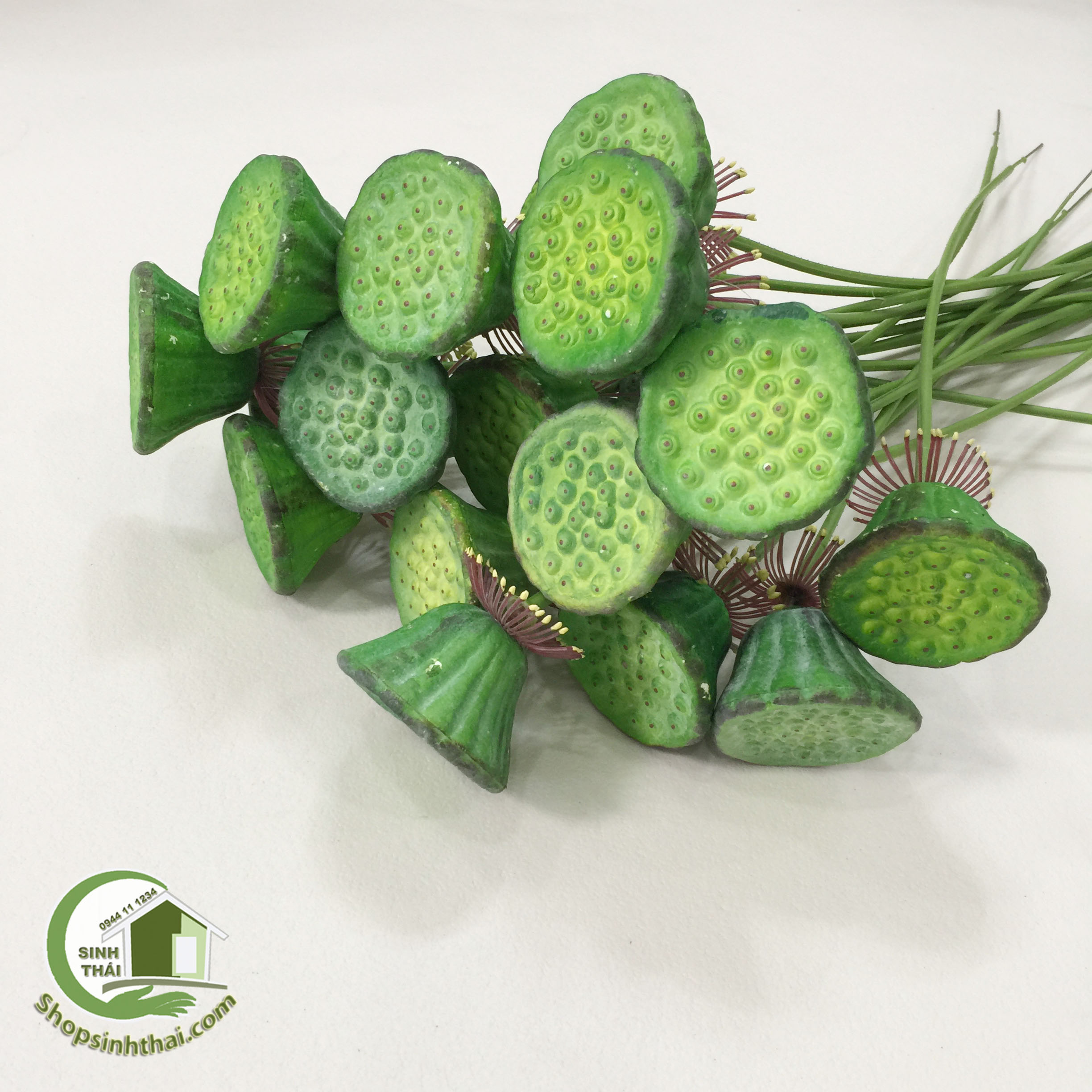 Hoa sen giả, cành nụ sen, cành sen nở, lá sen, cành gương sen cao cấp - Chọn loại