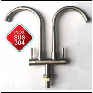 [HCM]Vòi Rửa Chén Bát - Vòi Chén Đôi Inox 304 Cực Dày