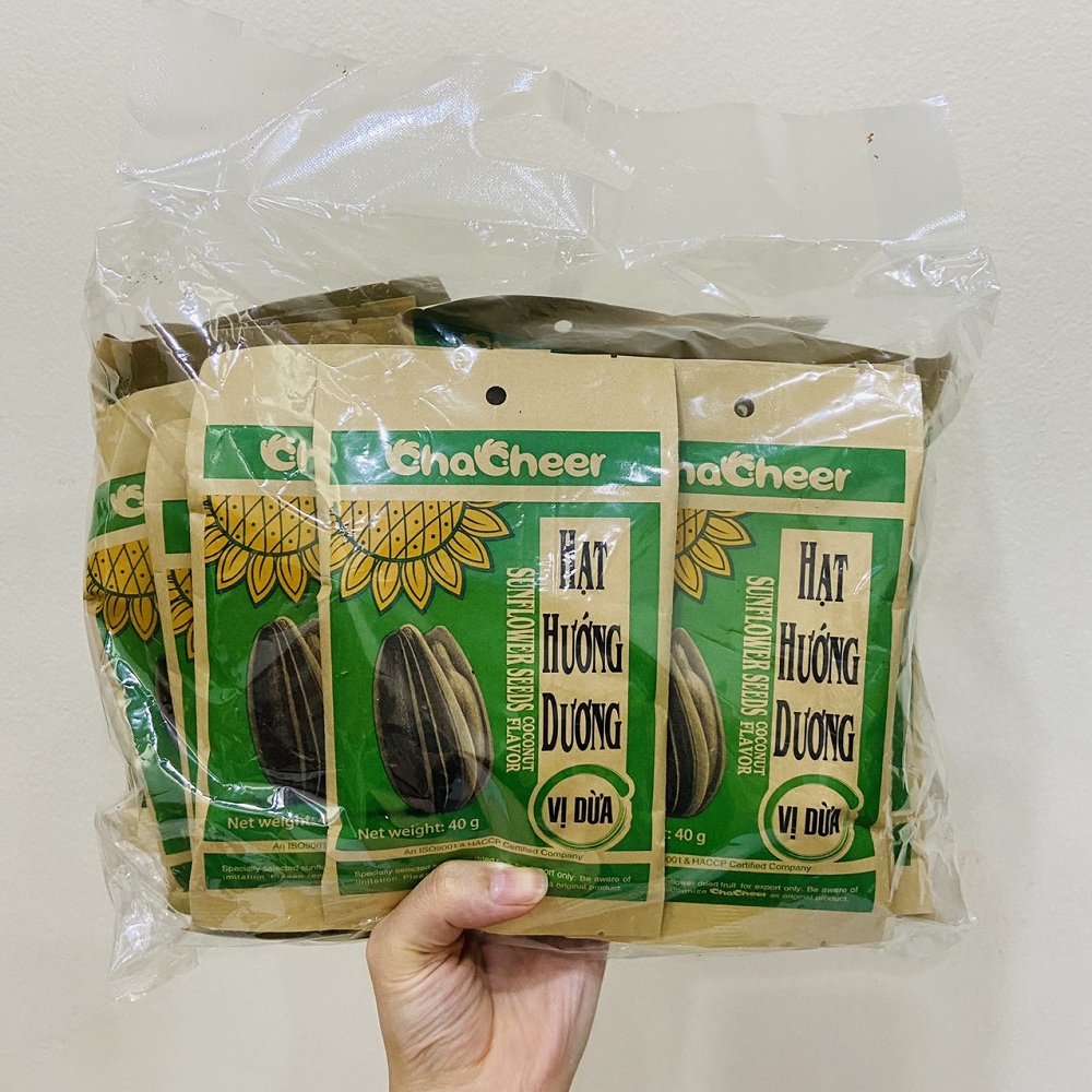 (Combo 20 gói) Hướng dương Chacheer Vị dừa Nhập khẩu