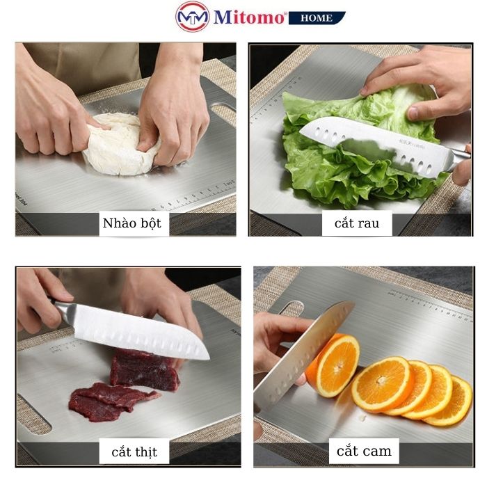 Thớt gỗ, thớt inox, thớt 2 mặt kháng khuẩn cao cấp