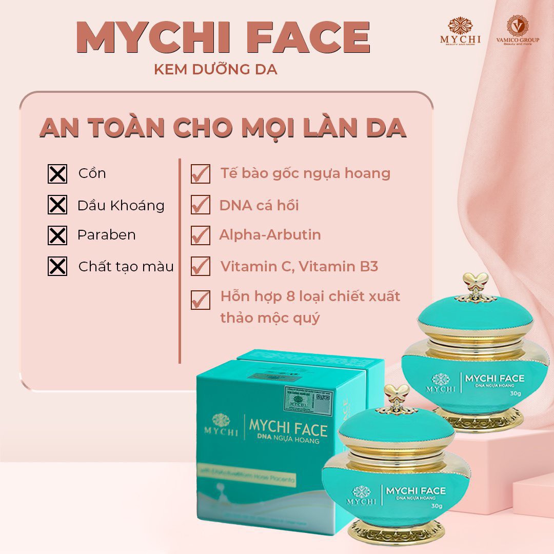 (Tặng tẩy da chết Mychi) Kem face Mychi - Kem dưỡng da mặt Mychi face