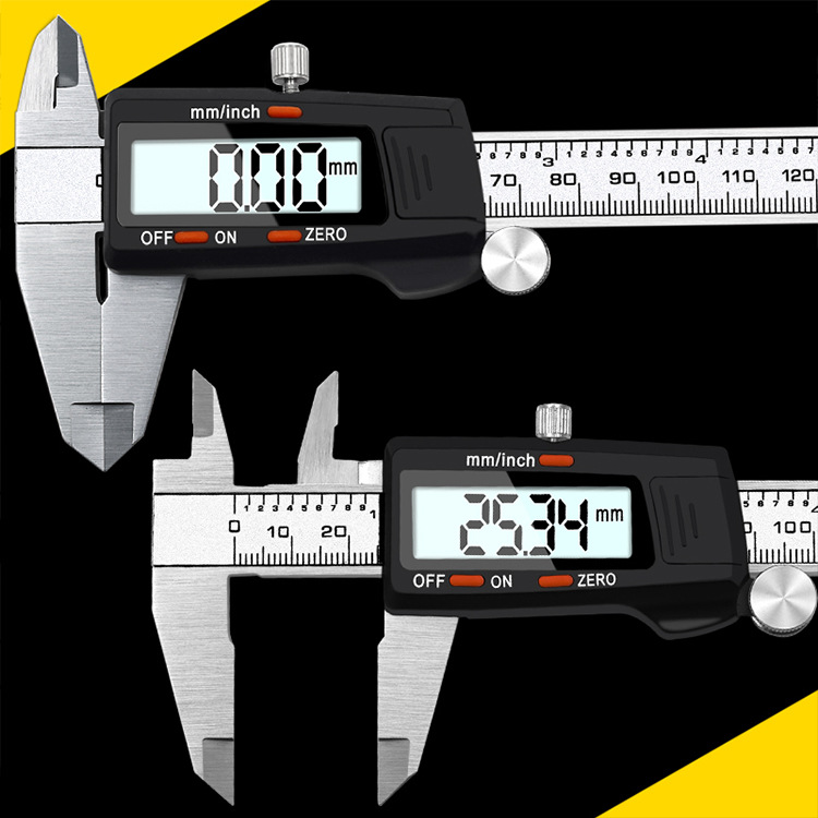 Thước cặp điện tử thép không gỉ 150mm,Tặng pin sơ cua ,Thước kẹp điện tử 150mm