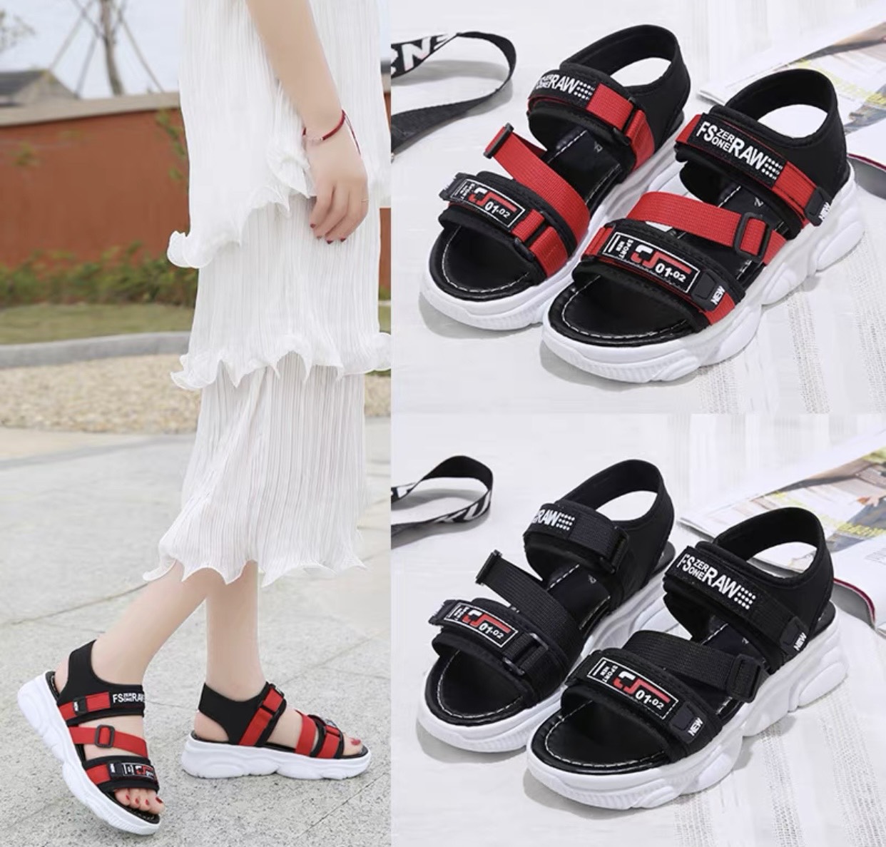 Giày 105 sandal quay bản