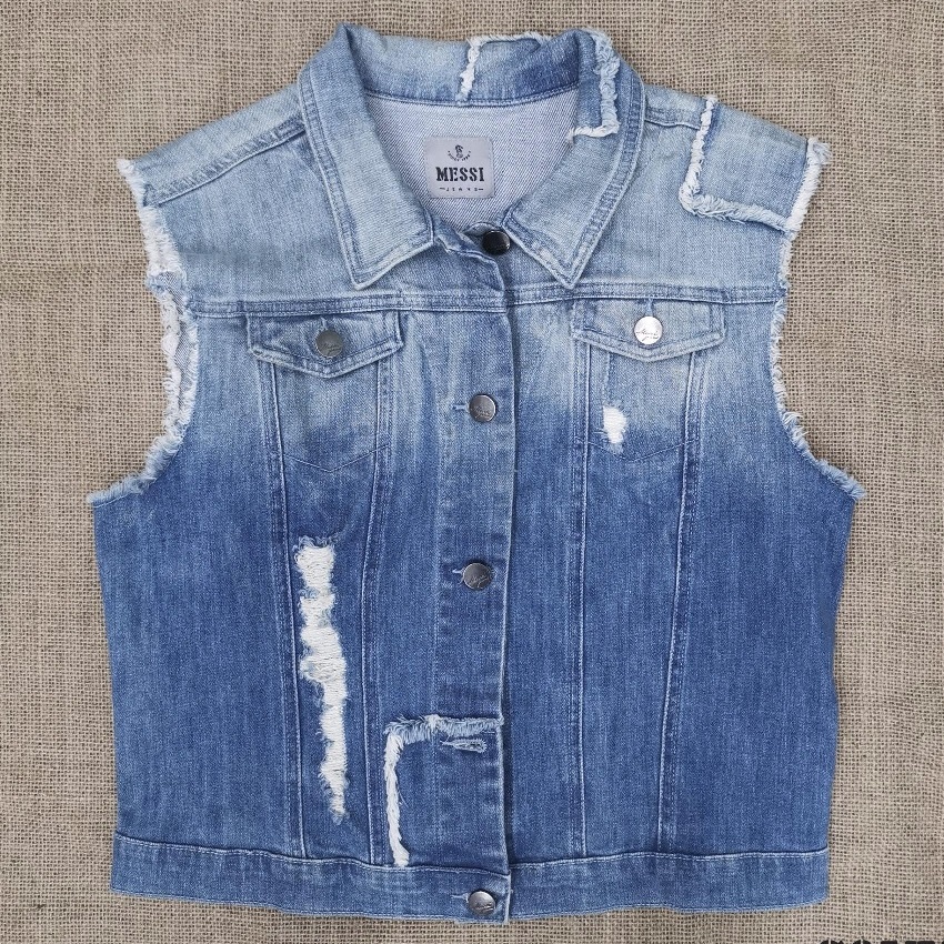 ÁO KHOÁT SÁT NÁCH JEANS NỮ - SJW154 (GI-LÊ)