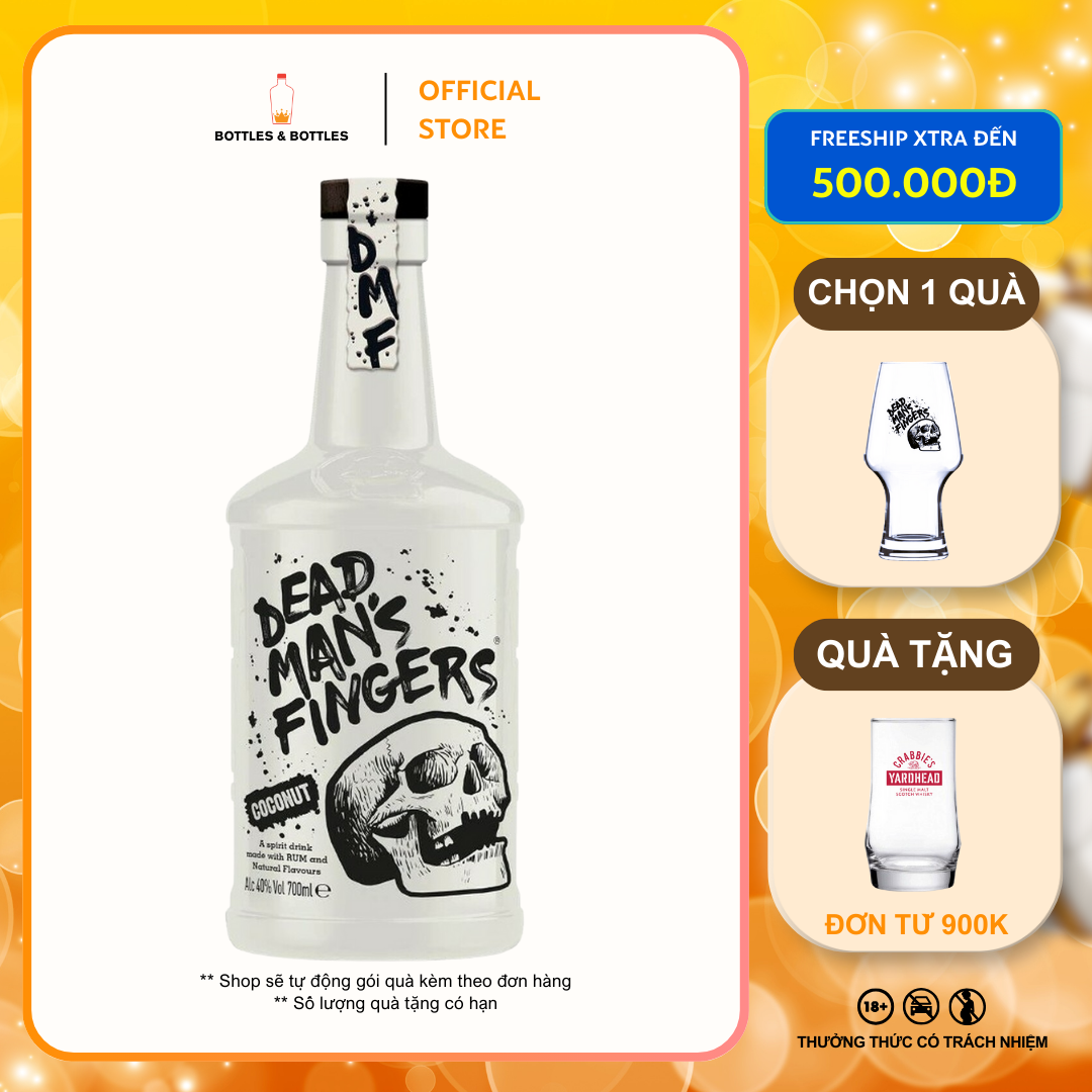 [Genuine] Dead Man's Fingers Coconut Rum - 700ml - 37.5%