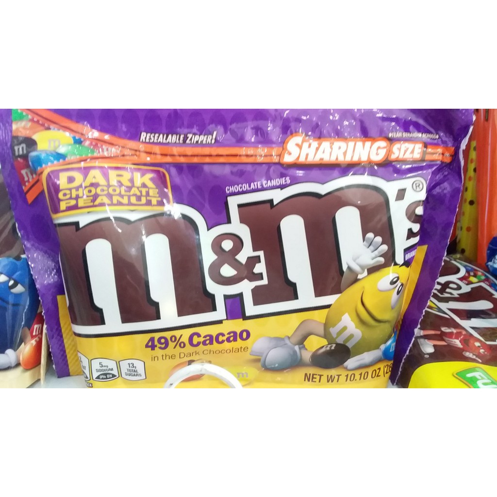 Kẹo Chocolate M&M's Của Mỹ Dark Chocolate Peanut 286.3g