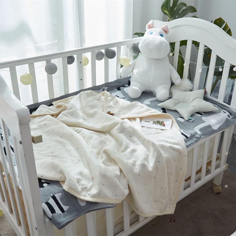 Nhật Bản Sáu Lớp Vải Xô 100% Cotton Chăn Mỏng Đắp Mùa Hè 100% Cotton Chăn Điều Hòa Duy Nhất Hai Người Thảm Chơi Em Bé Chăn Mùa Hè, Chăn