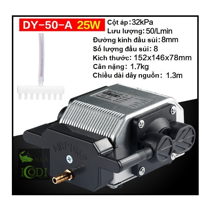 Máy sủi oxy hồ koi sunsun dy-50-a