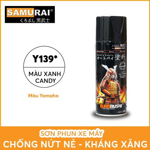 Chai sơn Samurai Y139 màu xanh candy