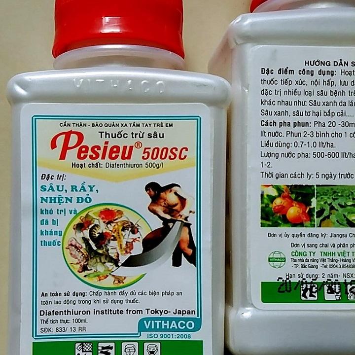 [HCM]PESIEU chuyên trừ sâu rầy nhện đỏ - Chai 100 ml