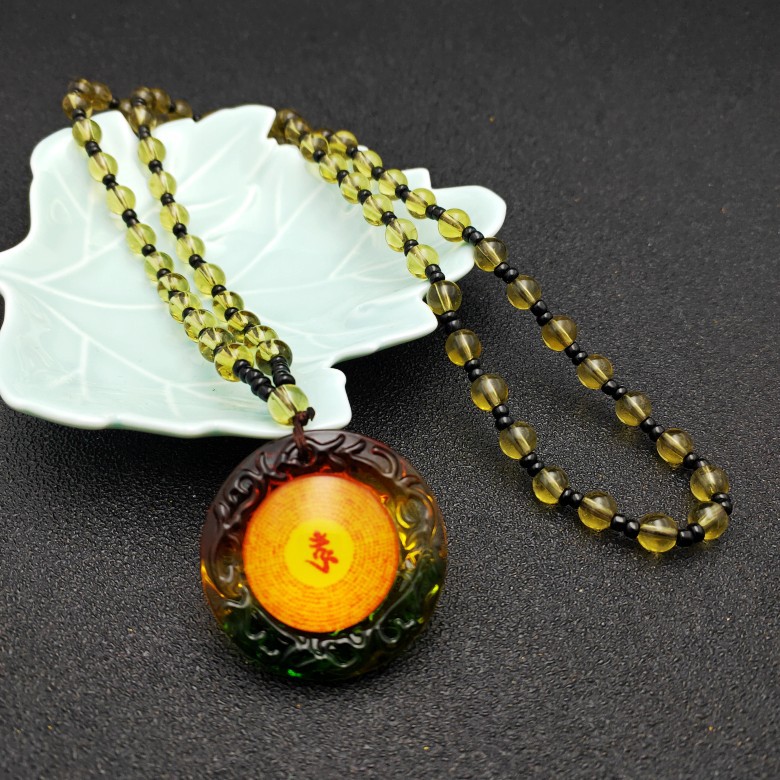 Vòng cổ lưu ly kinh Phật