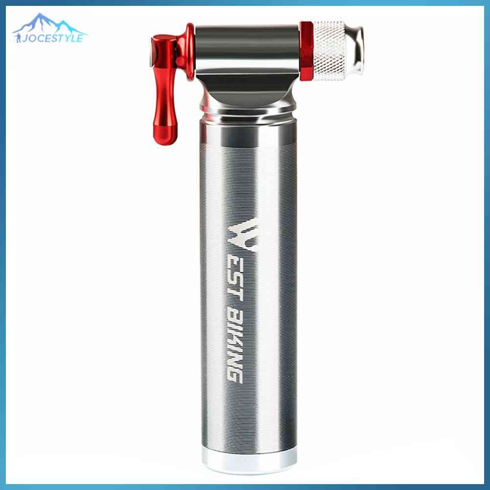 Portable Cycling Biking Bicycle Mini Pump Aluminum CO2 Inflator for Basketball Football
