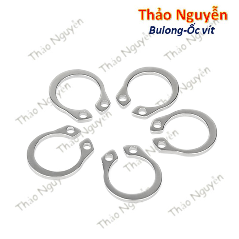 Phanh trục inox 304, phe gài trục, vòng phe phi 4 - 35mm