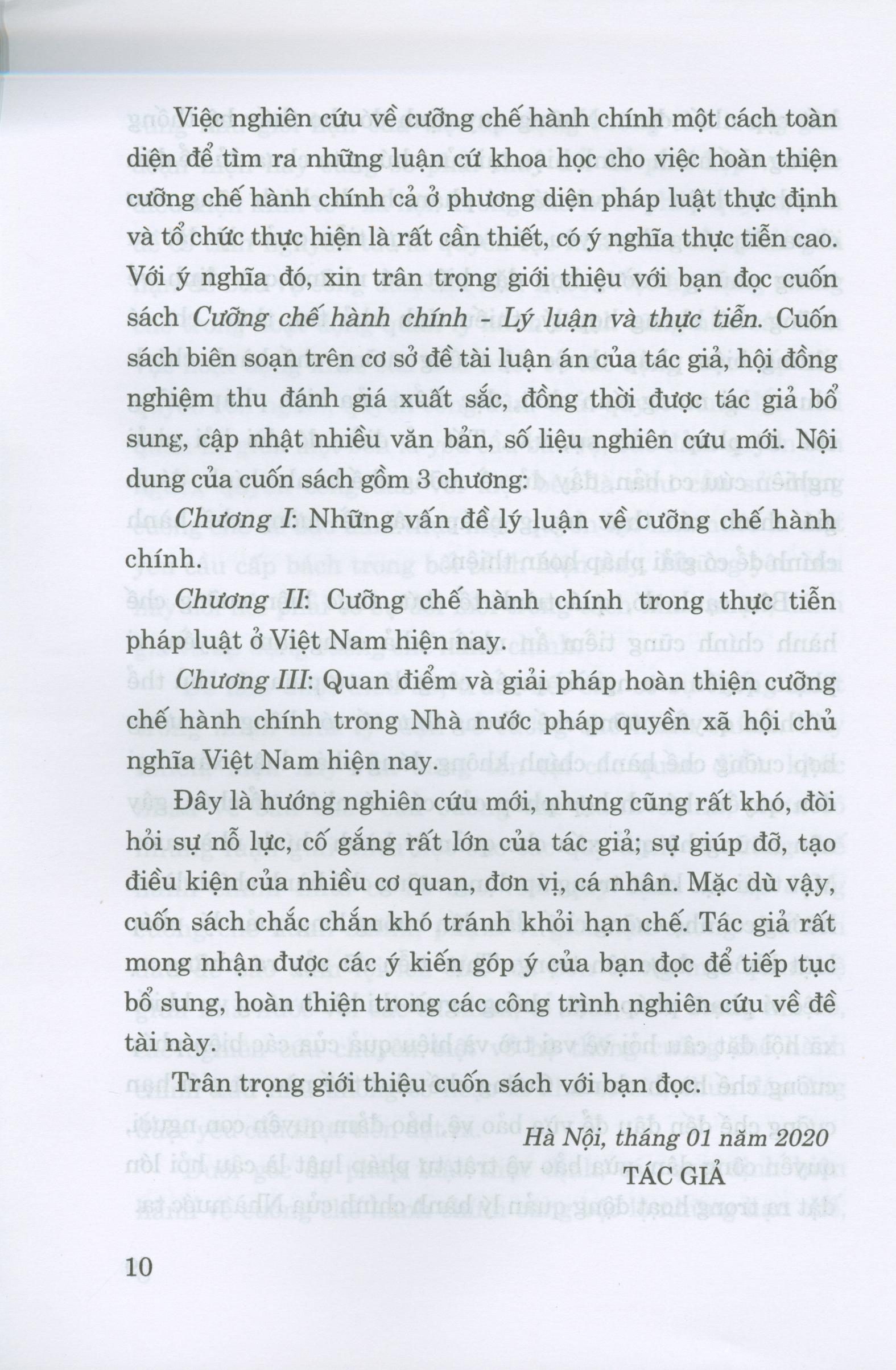 Cưỡng Chế Hành Chính Lý Luận Và Thực Tiễn