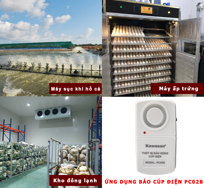 Thiết bị báo động mất điện (báo động cúp điện) Kawa PC02B