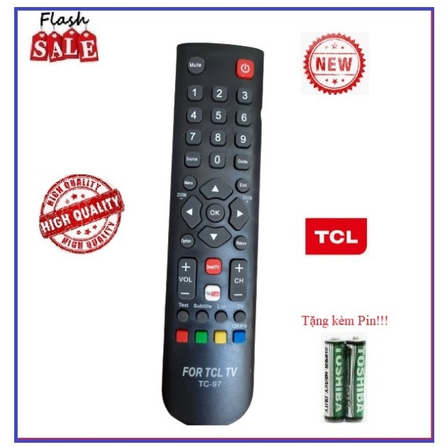Điều khiển tivi TCL các dòng tivi TCL CRT LCD LED Smart TV- Hàng tốt