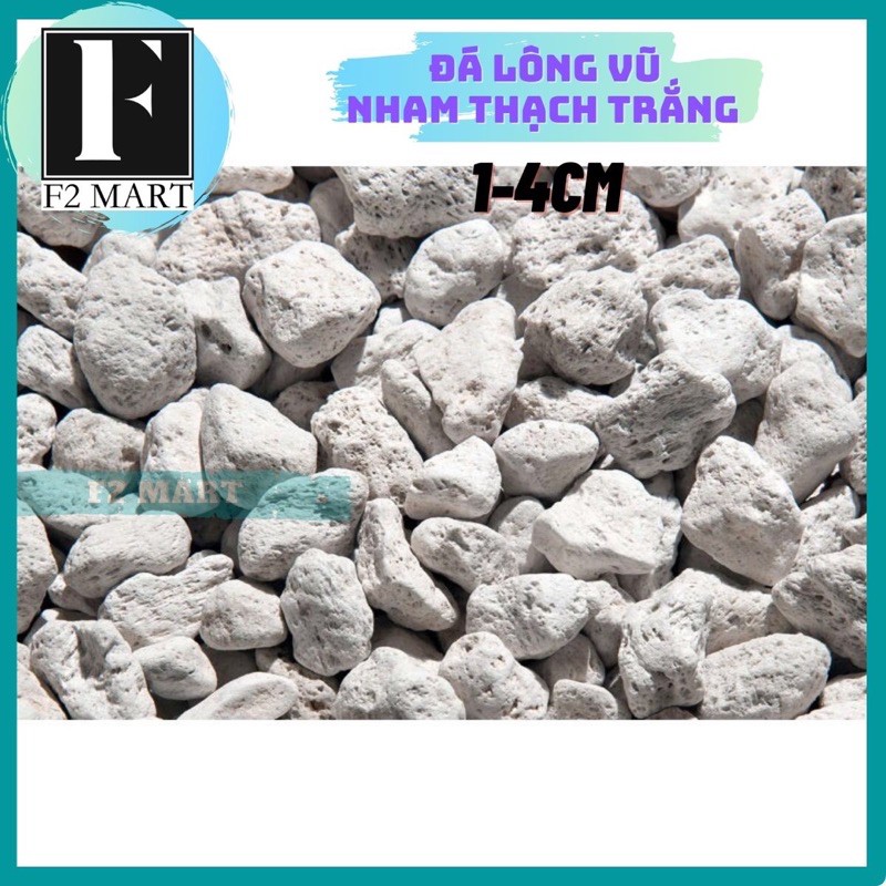 Đá Nham Thạch Trắng | Đá Lông Vũ (1-4cm) 1Kg