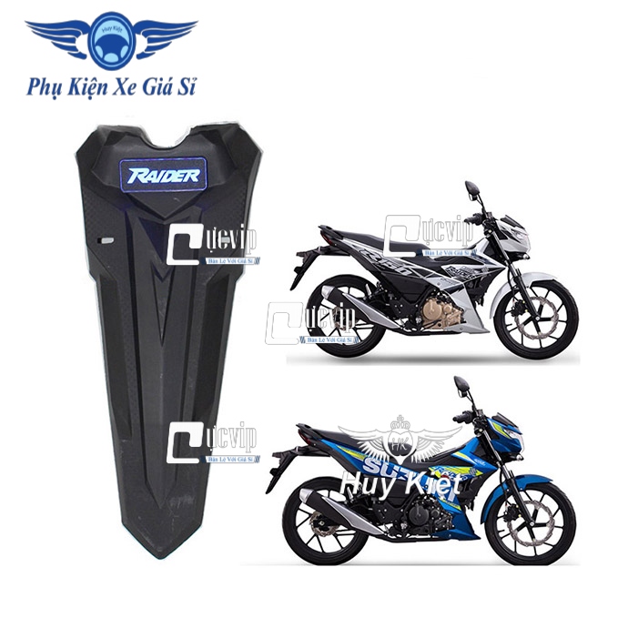 Dè Chắn Bùn Kiểu Sonic Gắn Xe Raider Fi Có Đèn Full Đen Đẳng Cấp MS2849