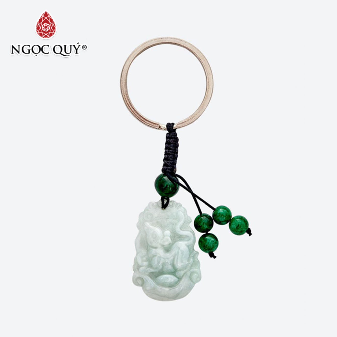 [HCM]Móc Khóa Đá Cẩm Thạch Phỉ Thúy - Ngọc Quý Gemstones