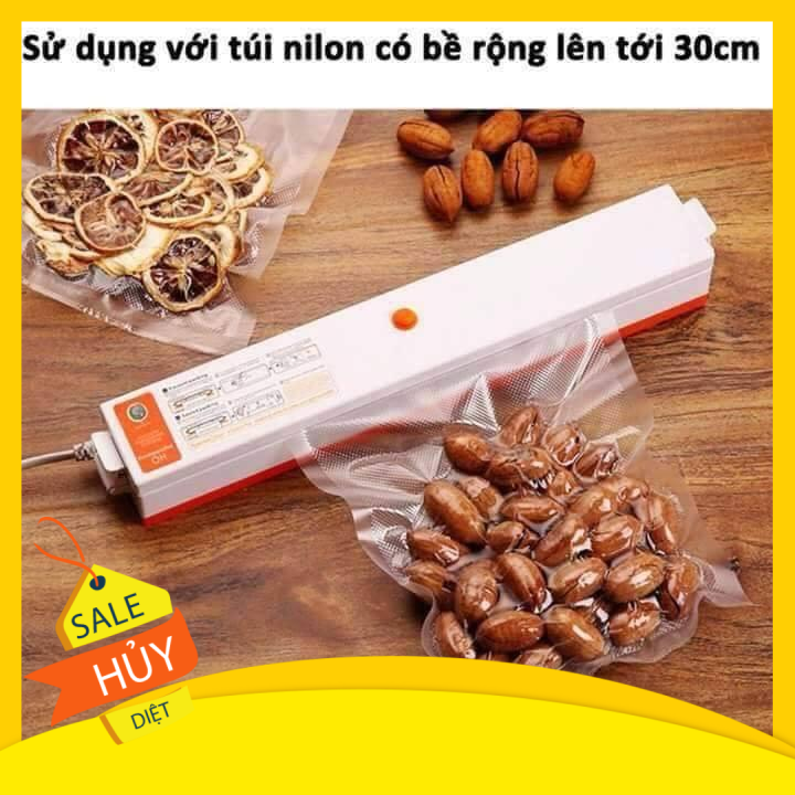Máy hút chân không,kiêm hàn miệng túi bảo quản thực phẩm+Tặng kèm 10 túi hút