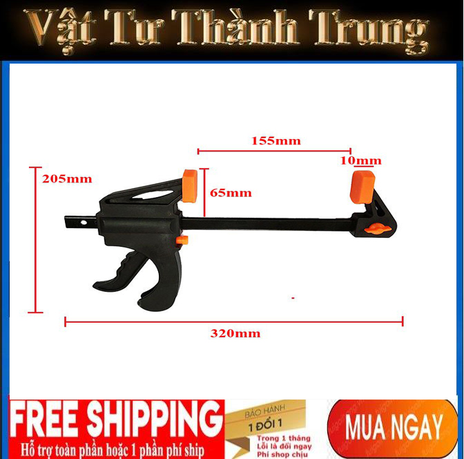 Cảo kẹp nhanh độ mở 155mm