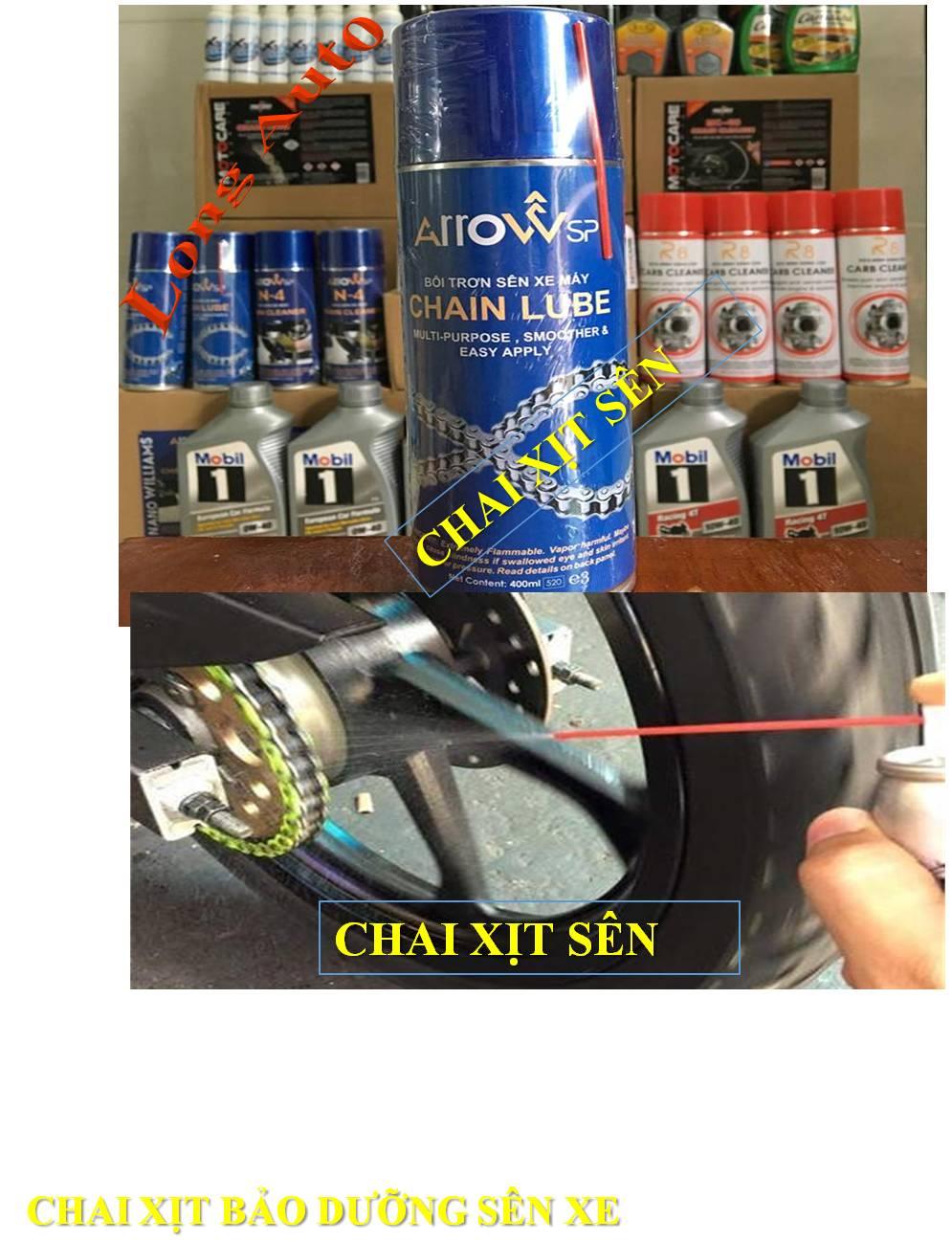 Chai xịt bôi trơn sên Arrow 400ml