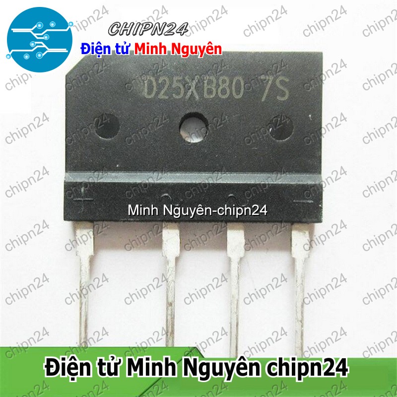 [1 con] (F56) Cầu Diode D25XB80 25A 800V (25A) - HH003967